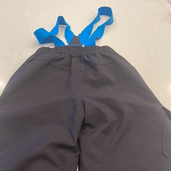 Gerry Weber Kids Gray Snow Pants with Blue Straps - Picture 6 of 7
